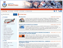 Tablet Screenshot of comune.monteurano.fm.it